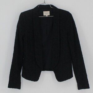 16 Ann Taylor LOFT Blue Lace Blazer Size 4 100% Cotton